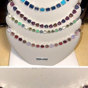 Elegant Multi-Color Gemstone Bracelet Set